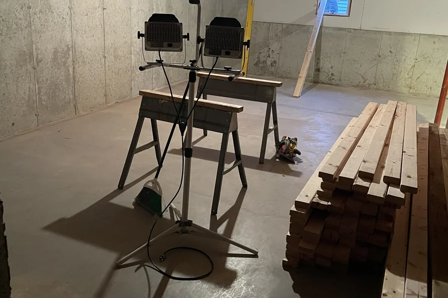 the entertaining space before renovation
