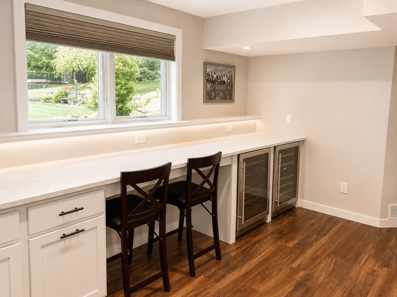 Finished Basement Beverage Bar