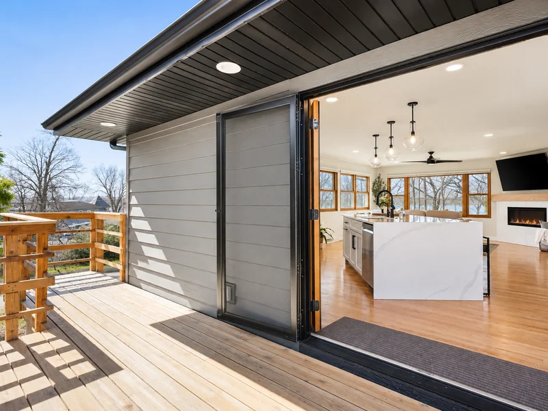 Indoor-Outdoor Living with Expansive Glass Doors