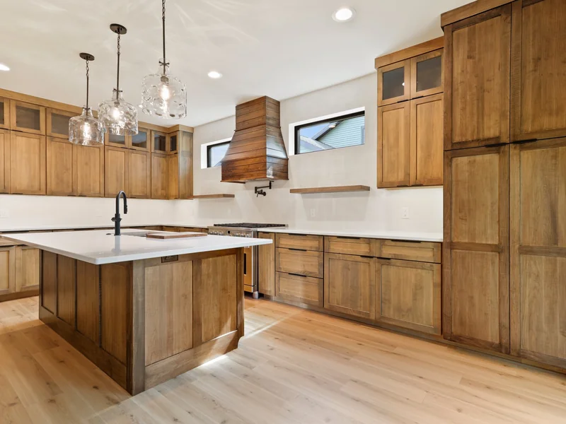Warm Wood Kitchen with Custom Cabinetry